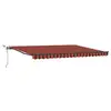 Image de Vidaxl tissu de auvent orange et marron 450 × 350 cm polyester