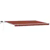 Image de Vidaxl auvent rétractable orange et marron 500 × 300 cm tissu et acier