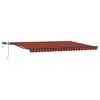 Image de Vidaxl auvent rétractable orange et marron 500 × 300 cm