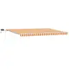 Image de Vidaxl auvent rétractable jaune et orange 500 × 300 cm tissu et acier