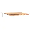 Image de Vidaxl auvent rétractable jaune et orange 500 ×300 cm tissu
