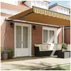 Image de Vidaxl auvent rétractable multicolore 500 × 350 cm polyester et acier