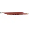 Image de Vidaxl auvent rétractable orange et marron 600 × 350 cm tissu et acier