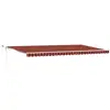 Image de Vidaxl auvent rétractable orange et marron 600 × 350 cm