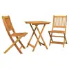 Image de Vidaxl ensemble bistro de jardin 3 pcs marron bois d'acacia massif