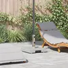 Image de Base de parasol - Granit gris - 29 kg - Carrée - Avec roulettes et poignée