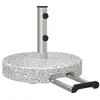 Image de Vidaxl pied de parasol gris ø 45 x 37,5 cm granite