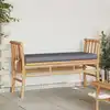 Image de Banc De Jardin Avec Coussin Marron 110 X 38 X 65cm Bambou Vidaxl