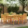 Image de Chaises De Jardin 6 Pcs Naturel Bois D'acacia Massif Vidaxl