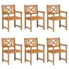 Image de Vidaxl banc extérieur 6 pcs naturel 56 x 55,5 x 90 cm