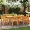 Image de Chaises De Jardin 8 Pcs Naturel Bois D'acacia Massif Vidaxl