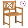 Image de Vidaxl banc extérieur 8 pcs naturel 56 x 55,5 x 90 cm