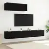 Image de Ensemble Meuble Tv 3 Pcs Chêne Noir Bois D'ingénierie Vidaxl
