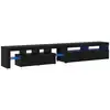 Image de Vidaxl meuble tv 2 pc chêne noir bois d'ingénierie