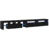 Image de Vidaxl meuble tv 3 pcs chêne noir 290 x 36,5 x 40 cm bois d'ingénierie