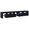 Image de Vidaxl meuble tv 2 pcs chêne noir 230 x 36,5 x 40 cm bois d'ingénierie