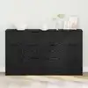 Image de Buffet Avec Tiroir 3 Pcs Chêne Noir Bois D'ingénierie Vidaxl