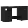 Image de Vidaxl bureau 2 pcs chêne noir 140 x 50 x 76 cm bois d'ingénierie