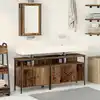 Image de Meubles De Salle De Bain 3 Pièces Marron 80 X 30 X 60 Cm Vidaxl