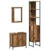 Image de Vidaxl ensemble de mobilier de salle de bain avec étagère 3 pcs marron