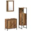 Image de Vidaxl ensemble de mobilier de salle de bain avec porte 3 pcs marron
