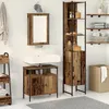 Image de Meuble lavabo salle de bain avec évier intégré en bois ancien en bois reconstitué