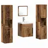 Image de Vidaxl ensemble de mobilier de salle de bain 4 pcs bois ancien