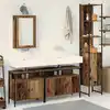 Image de Ensemble De Mobilier De Salle De Bain 4 Pcs Bois Ancien Vidaxl