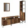 Image de Vidaxl ensemble de mobilier de salle de bain 4 pcs bois ancien