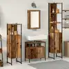 Image de Ensemble De Mobilier De Salle De Bain 4 Pcs Bois Ancien Vidaxl