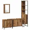 Image de Vidaxl ensemble de mobilier de salle de bain avec étagère 4 pcs marron