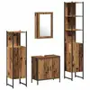 Image de Vidaxl ensemble de mobilier de salle de bain avec étagère 4 pcs marron