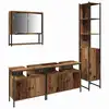 Image de Vidaxl ensemble de mobilier de salle de bain 4 pcs bois ancien