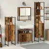 Image de Ensemble De Mobilier De Salle De Bain 4 Pcs Bois Ancien Vidaxl