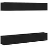 Image de Vidaxl ensemble meuble tv 4 pcs chêne noir 100 x 30 x 30 cm