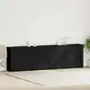 Image de Buffet Chêne Noir 240 X 33 X 70 Cm Bois D'ingénierie Vidaxl