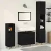 Image de Ensemble De Mobilier De Salle De Bain 3 Pcs Chêne Noir Vidaxl