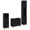 Image de Vidaxl ensemble de mobilier de salle de bain 3 pcs chêne noir