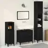 Image de Ensemble De Mobilier De Salle De Bain 3 Pcs Chêne Noir Vidaxl