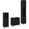 Image de Vidaxl ensemble de mobilier de salle de bain 3 pcs chêne noir