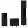 Image de Vidaxl ensemble de mobilier de salle de bain 3 pcs chêne noir