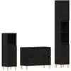 Image de Vidaxl ensemble de mobilier de salle de bain 3 pcs chêne noir