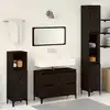 Image de Ensemble De Mobilier De Salle De Bain 3 Pcs Chêne Noir Vidaxl