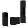 Image de Vidaxl ensemble de mobilier de salle de bain 3 pcs chêne noir
