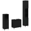 Image de Vidaxl ensemble de mobilier de salle de bain 3 pcs chêne noir