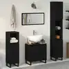 Image de Ensemble De Mobilier De Salle De Bain 3 Pc Chêne Noir Vidaxl