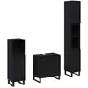 Image de Vidaxl ensemble de mobilier de salle de bain 3 pc chêne noir