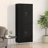 Image de Buffet haut - Chêne Noir - 4 portes - 180 cm - Style contemporain