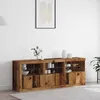 Image de vidaXL Buffet LED Bois Ancien 181 x 37 x 67 cm Bois dingénierie 3333111