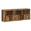 Image de Vidaxl buffet led bois ancien 181 x 37 x 67 cm bois d'ingénierie